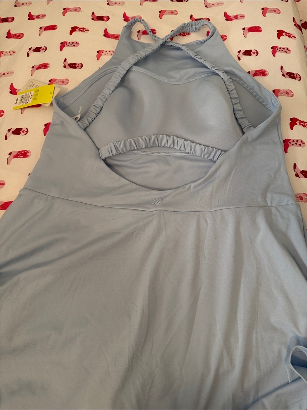 All In Motion Women’s Light Blue Exercise Tennis Dress Attached Shorts XXL